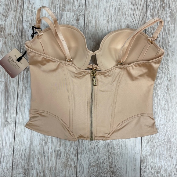 HONEY BIRDETTE 32DD 70E bustier corset shaper top push up nude skin color - Picture 4 of 9